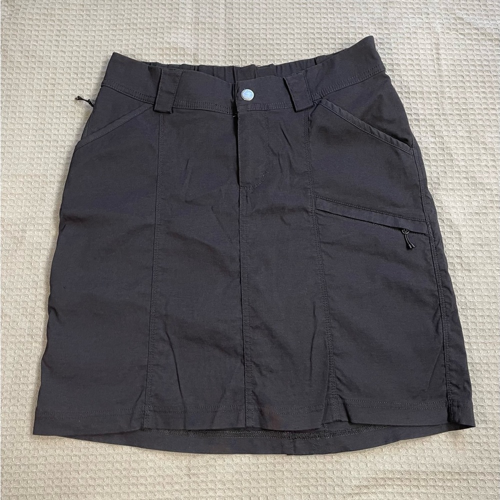 Duluth Trading Dry On The Fly Skort 4 Womens Black Nylon Stretch Hiking